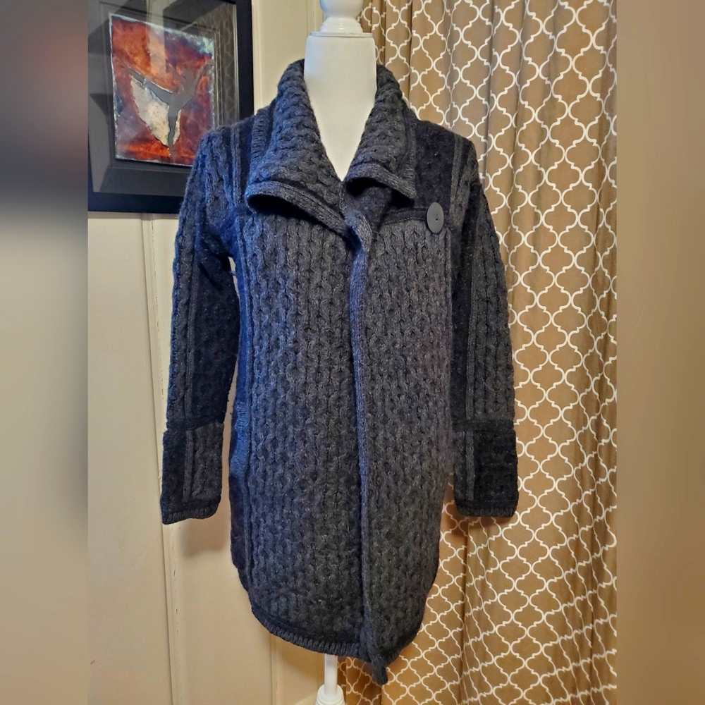 Aran wool sweater coat from Ireland Women's Small